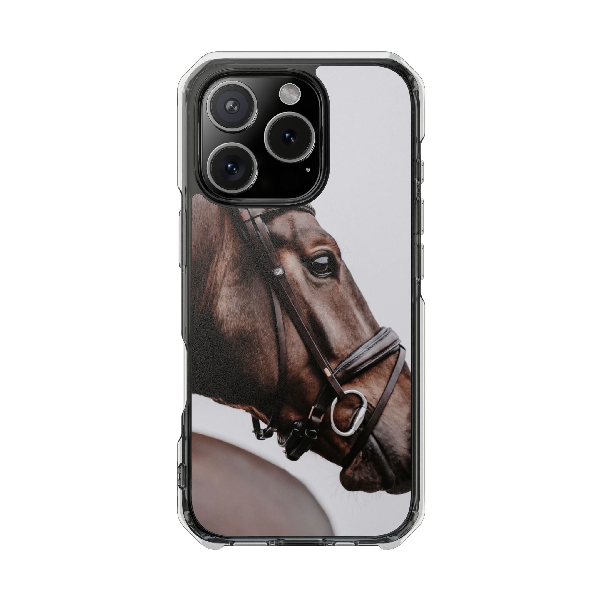Elegant Horse Photography Magnetic Clear Impact Case, Animal Lover Gift, Stylish Phone Protector, Unique Cellphone Accessory, [...]