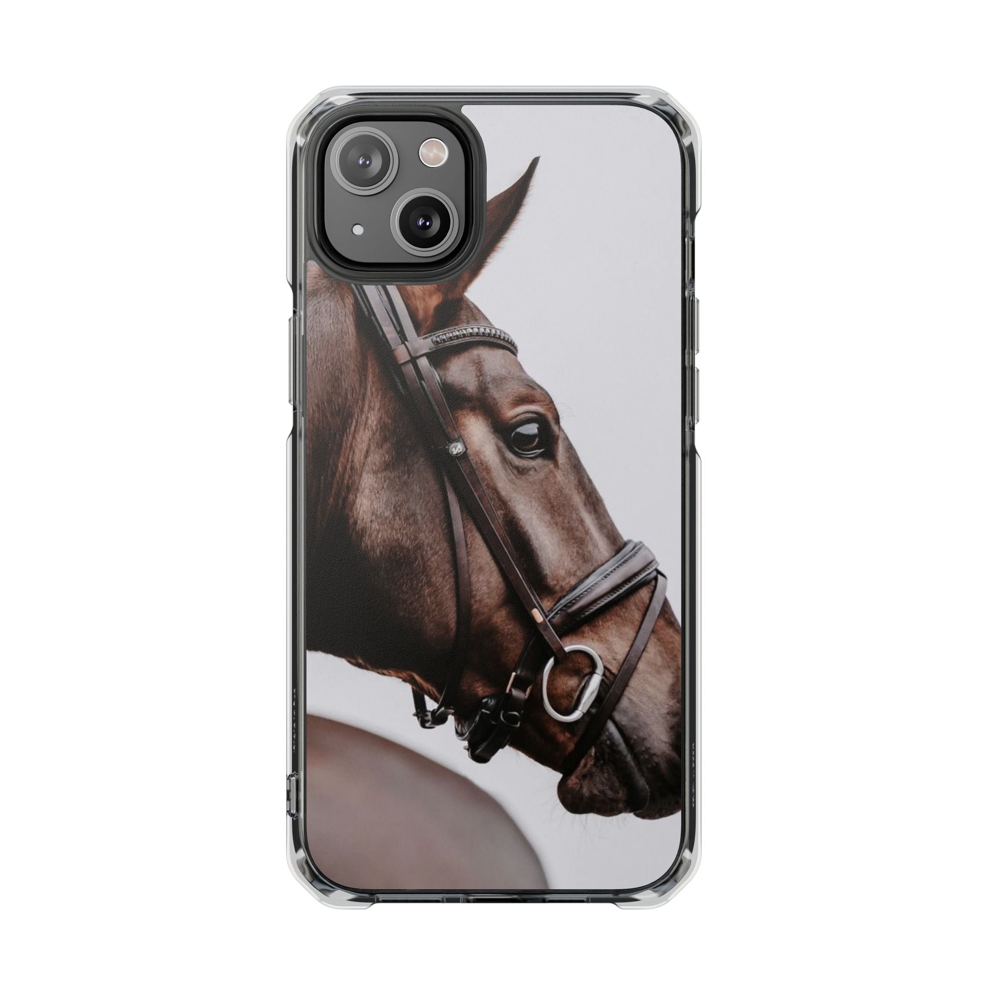 Elegant Horse Photography Magnetic Clear Impact Case, Animal Lover Gift, Stylish Phone Protector, Unique Cellphone Accessory, [...]