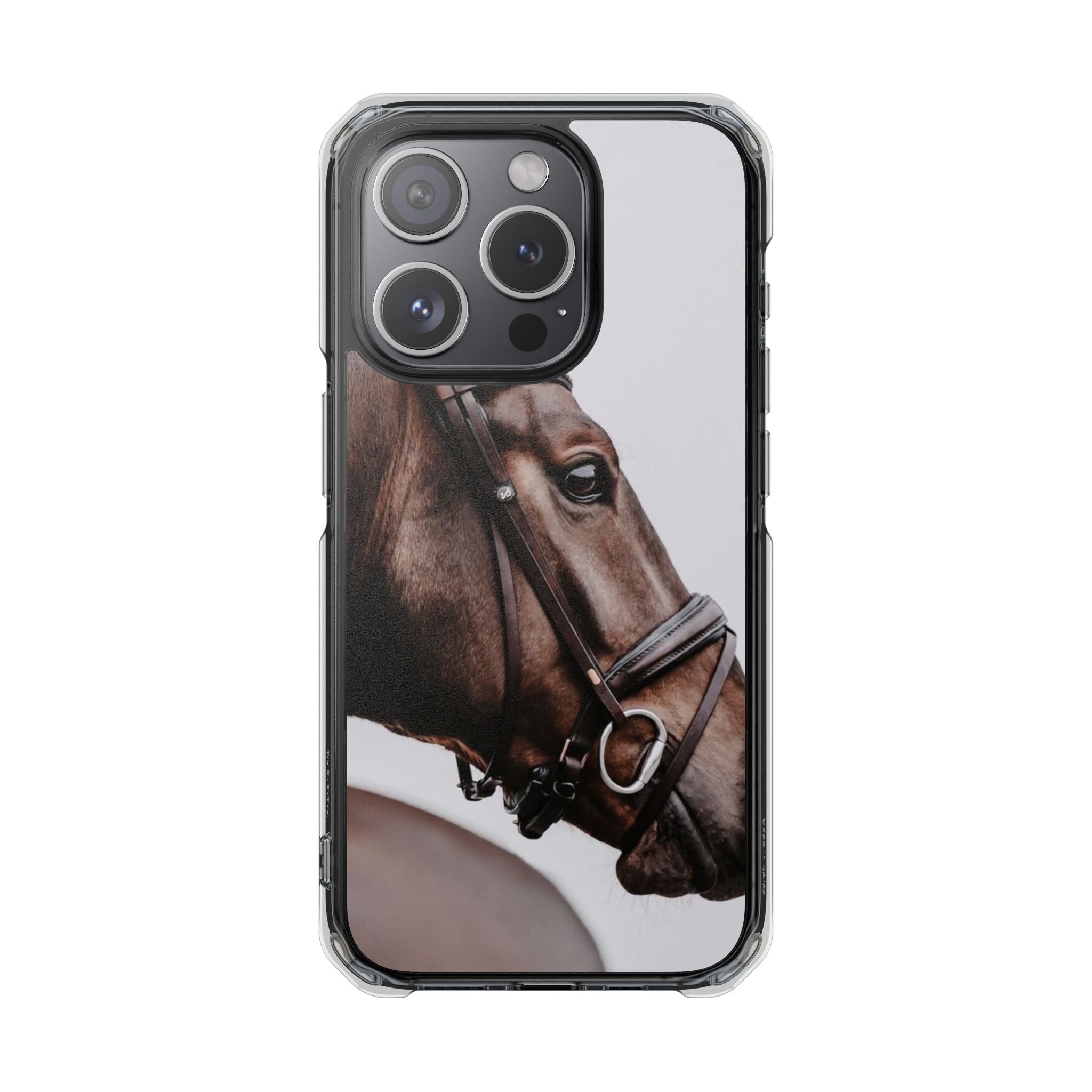 Elegant Horse Photography Magnetic Clear Impact Case, Animal Lover Gift, Stylish Phone Protector, Unique Cellphone Accessory, [...]