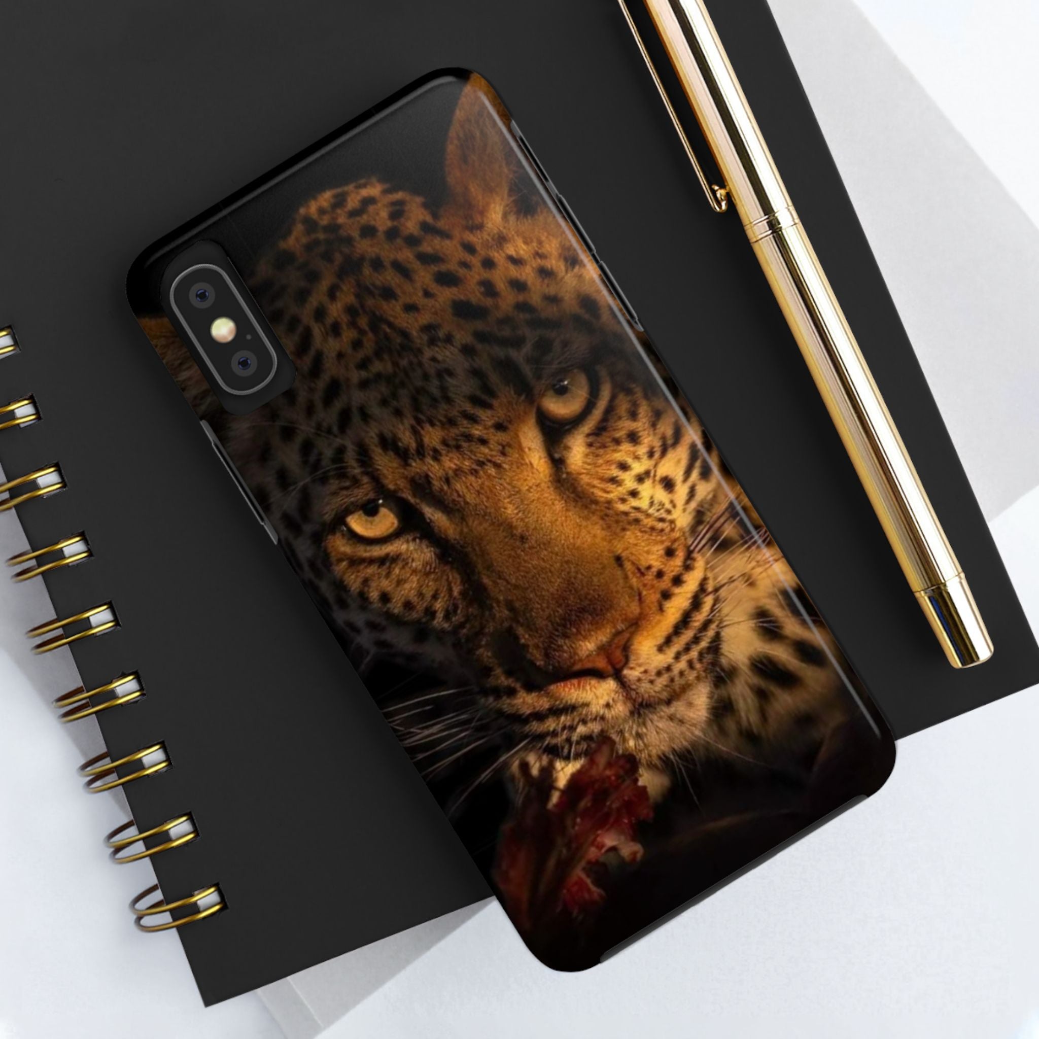 Fierce Leopard Phone Cases, Animal Print Accessories for Wildlife Lovers, Durable Tough Cases, Perfect Gift for Nature Enthusiasts, [...]